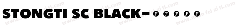 stongti sc black字体转换